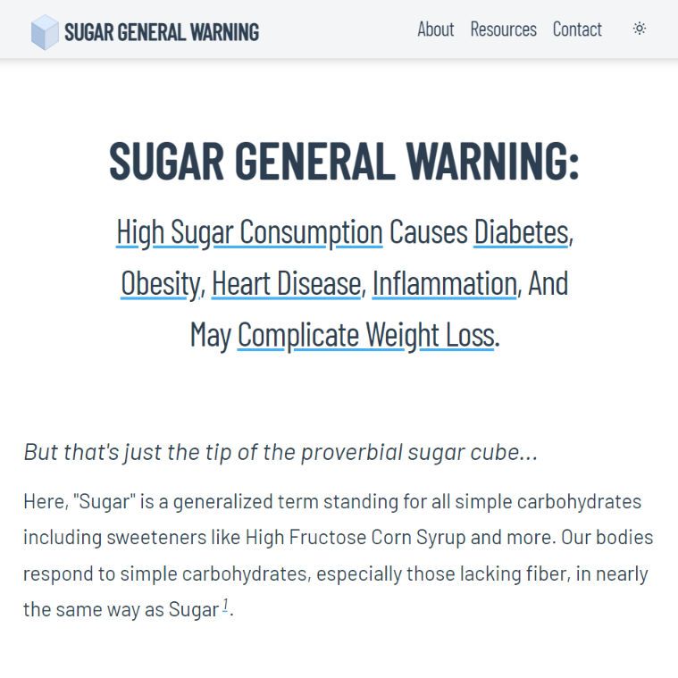 Sugar General Warning Thumbnail